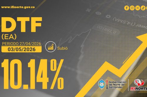 DTF VIGENTE DEL 27 DE ABRIL AL 03 DE MAYO ES DEL 10,14% (SUBIÓ)